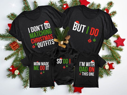 Discover Funny Family Christmas Shirts: Matching Holiday Tee Gift