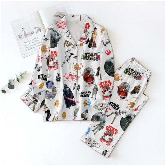 Discover Star Wars Pajamas Set, Darth Vader Women Pajamas, Disney Movie Holiday Pajamas, Baby Yoda Christmas Pajamas