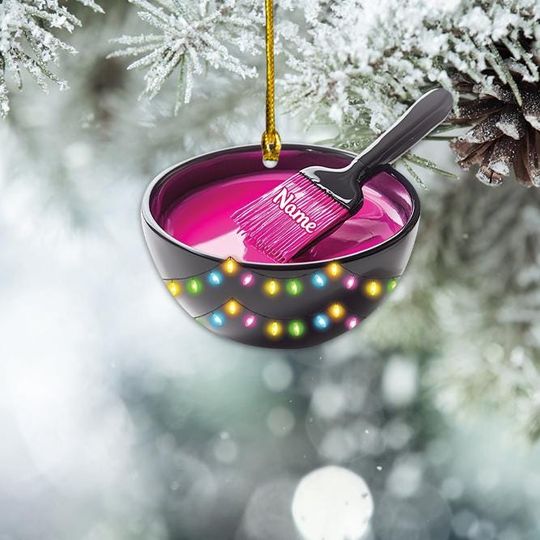Discover Personalized Hair Dye Ornament, Hairstylist Christmas Ornament, Hair Hustler Ornament, Hair Salon Ornament, Hairdresser Ornament