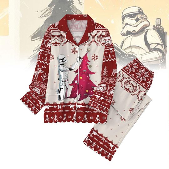 Discover Christmas Stormtrooper Pajamas Set, Disney Family Christmas Pjs, Star Wars Pajamas Christmas, Disney Kids Pajamas, Women Pajamas Set