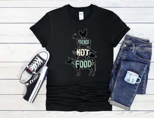 Discover Friends Not Food Vegan Cool Men Women Unisex T Shirt Hoodie Baseball 2485
