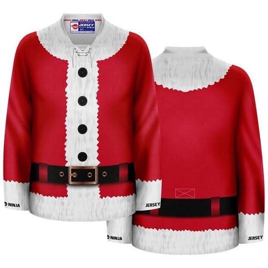 Discover Christmas Santa Suit Hockey Jersey