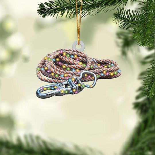Discover Personalized Climbing Carabiners Ornament, Mountain Climbing Christmas Ornament, Bouldering Ornament, Rock Climbing Ornament TD-1117-1KCF
