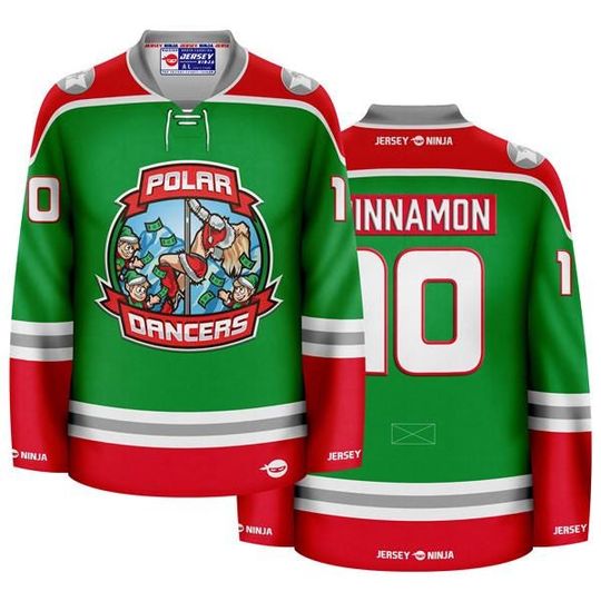 Discover Christmas Polar Dancers Holiday Hockey Jersey