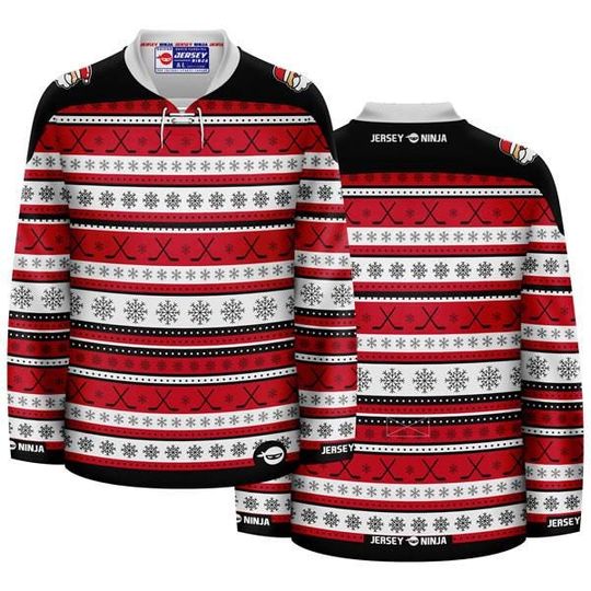 Discover Christmas Hockey Ugly Sweater Hockey Jersey