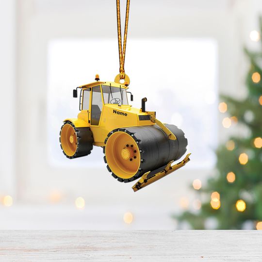 Discover Road Roller Christmas Ornament, Christmas Tree Decor, Loved Road Roller Ornament, Hanging Ornament Gift