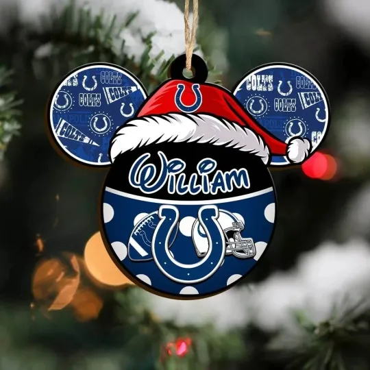 Discover Personalized Indianapolis Football Team Colts Christmas Ornament Holiday Gift
