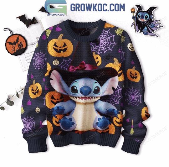 Discover Stitch Happy Halloween Ready To Be Spooky Ugly Sweater
