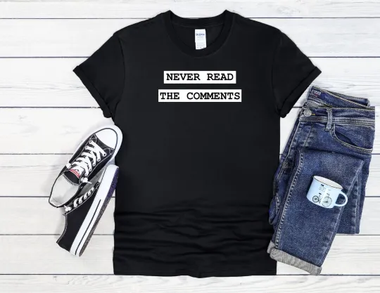 Discover Never Read The Comments Influencer Unisex T-Shirt Baseball Tee