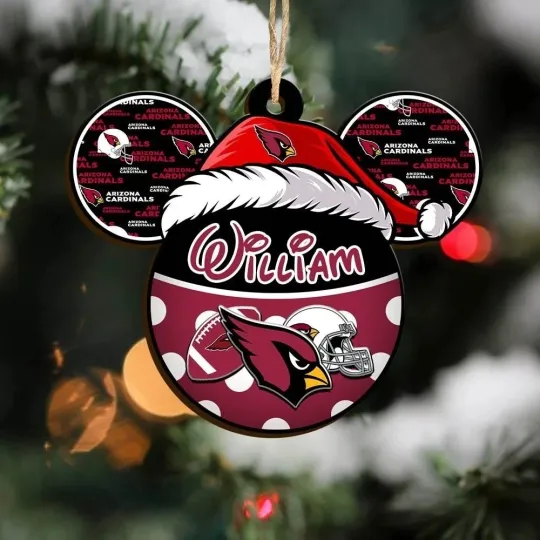 Discover Personalized Arizonna Football Team Cardinals Christmas Ornament Holiday Gift