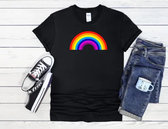 Discover Rainbow LGBT Pride Unisex T-Shirt Hoodie Baseball Tee Men Women