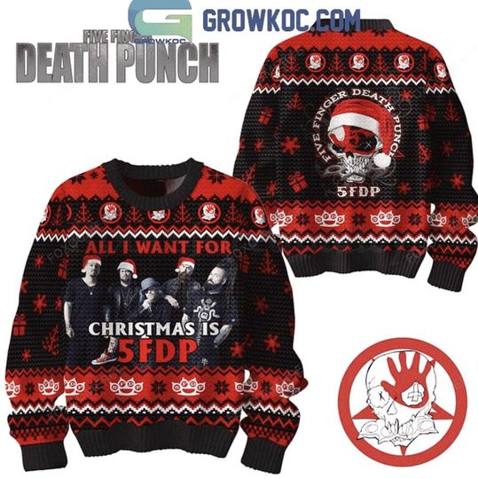 Five Finger Death Punch All I Want For Christmas Is 5FDP Merry Sweater