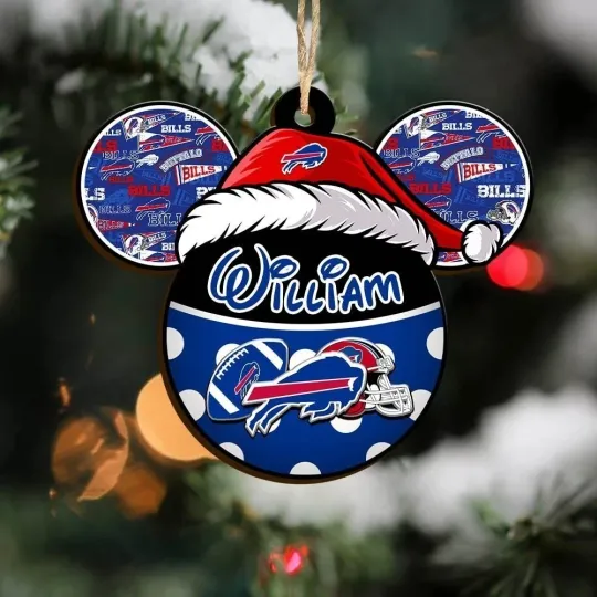 Discover Personalized Buffalo Football Team Bills Christmas Ornament Holiday Gift Decor