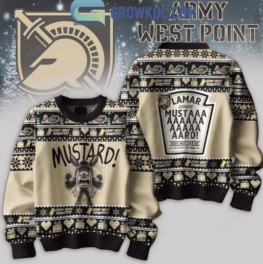 Discover Army Black Knights Mustard Kendrick Lamar Christmas Ugly Sweater