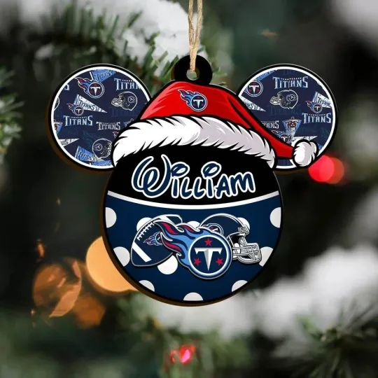 Discover Personalized Tennessee Football Team Titans Christmas Ornament Holiday Gift