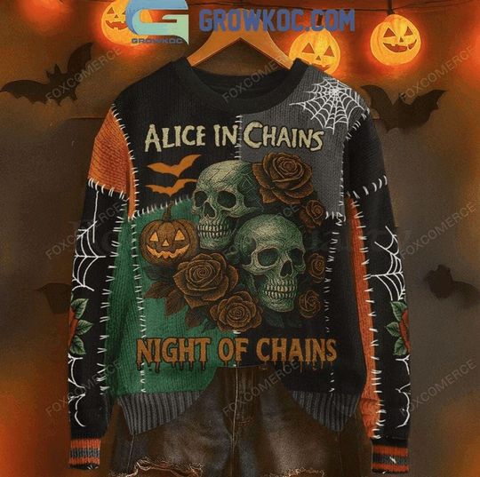Discover ALC Band Night Of Chains Halloween Ugly Sweater