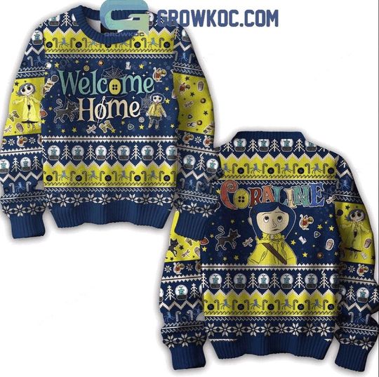 Discover Coraline Welcome Home Christmas Halloween Sweater