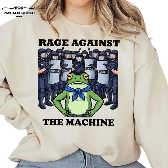 Discover Rage Against Frog Shirt, Portland Frog Protest Shirt, Political Activism T-Shirt, Anti System Graphic Tee, Freedom Statement Top