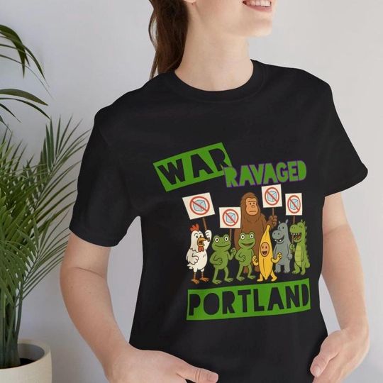 Discover War Ravaged Portland Tee: Unisex Graphic Activism T-Shirt