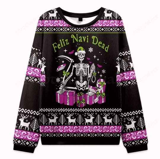 Discover Feliz Navi Dead Ugly Christmas Sweater