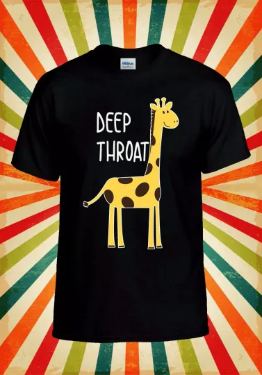 Discover Deep Throat Funny Giraffe Rude Cool Men Women Vest Tank Top Unisex T Shirt 2166