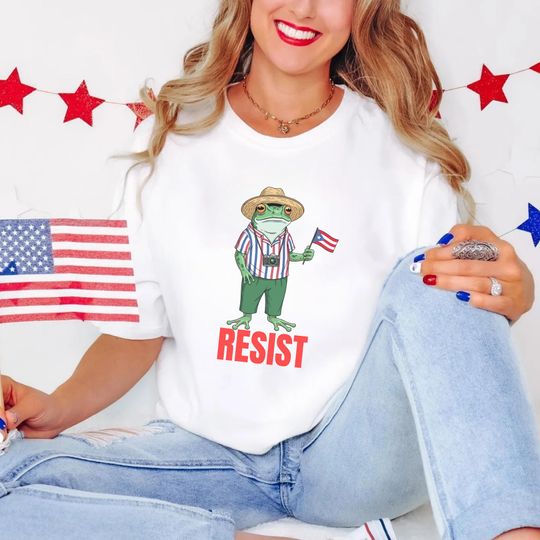 Discover Portland Frog Protest Resist T-Shirt, Resist Tees, Protest Shirts. Protest Frog , Comfort Colors