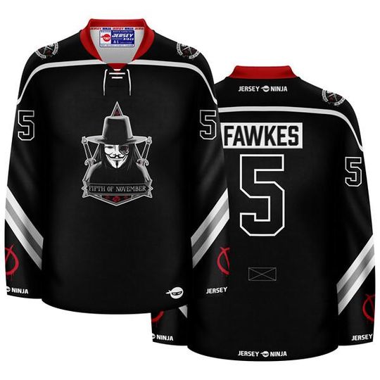Discover 5th of November Fawkes Hockey Jersey