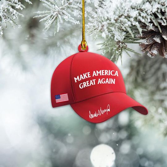 Discover Trump Make America Great Again Christmas Ornament, Donald Trump Ornament, Trump MAGA Ornament, Trump 47th President Ornament TD-1115-MHYY