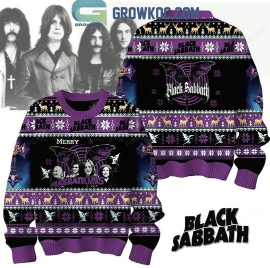 Black Sabbath Merry Sabbathmas Christmas Ugly Sweater