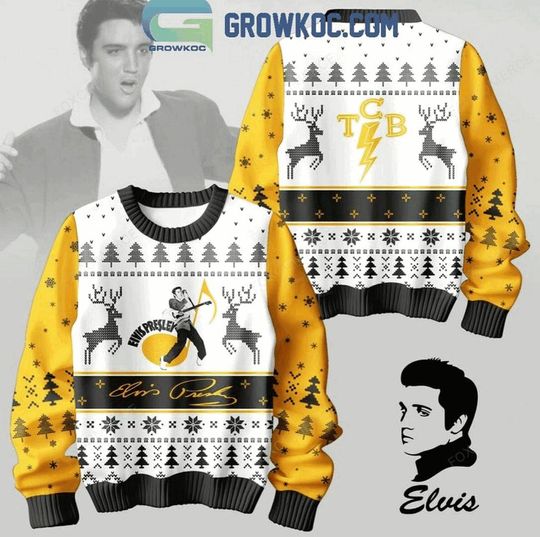 Discover Elvis Presley With TCB Band On Christmas 2024 Ugly Sweater