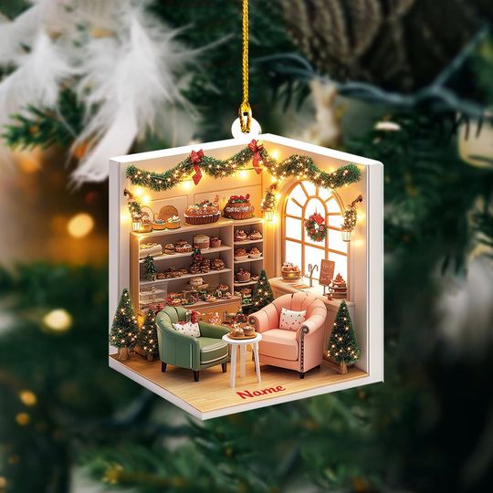 Discover Personalized Bakery Ornament, Custom Bakery Christmas Ornament, Bakery Owner Gift, Christmas Keepsake Home Decor ID-1009-UARA