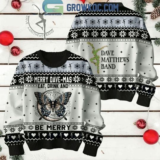 Discover Dave Matthews Band Eat Drink Be Merry Christmas Ugly Sweater 2025