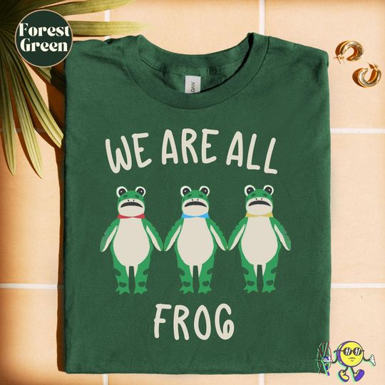 Discover We are all Frog: Doodle Portland Frog shirt, Abolish ICE Anti Fascism Peaceful Protest Shirt