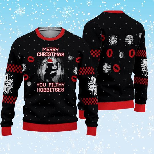 Discover Merry Christmas You Filthy Hobbitses Ugly Christmas Sweater