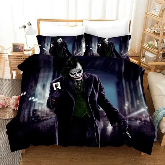 Discover The Joker 3PCS Bedding Sets Duvet/Comforter/Quilt Cover Pillowcase Fan Gifts #5