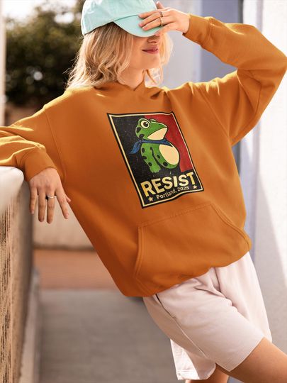 Discover Portland Frog Protest Shirt, Anti ICE Apparel , Fuck Trump Shirt, Resistance Tops, S to 3XL