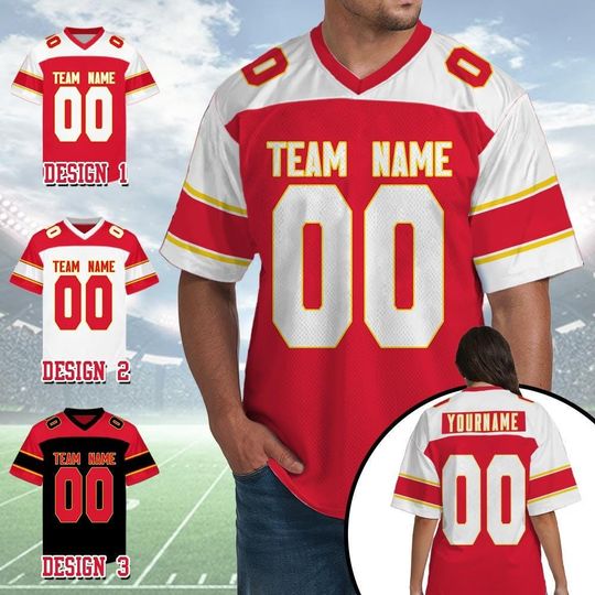 Discover Custom Kansas City Football Team Raglan Football Jersey, Custom Team Name And Number Football Uniform Jersey, Gameday Jersey 31725DN16