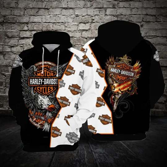 Harley Racing Davidson 3D Hoodie