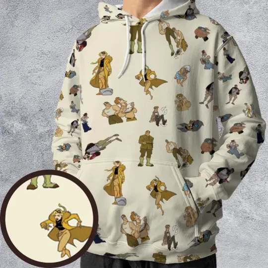 Discover Adventure In Atlantis The Lost Empire All-over Print Hoodie,unisex adults S-5XL