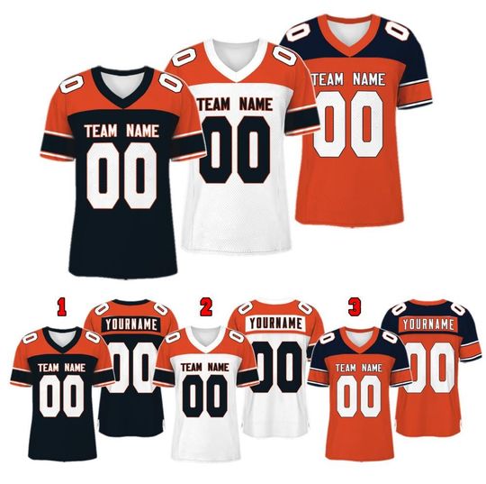 Discover Customized Chicago Football Team Style Raglan Football Jersey, Custom Team Name And Number Football Uniform Jersey, Gameday Jersey 31725DN6
