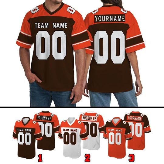 Discover Customized Cleveland Football Team Raglan Football Jersey, Custom Team Name And Number Football Uniform Jersey, Gameday Jersey 31725DN8
