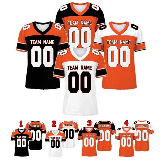 Discover Customized Cincinnati Football Team Raglan Football Jersey, Custom Team Name And Number Football Uniform Jersey, Gameday Jersey 31725DN7