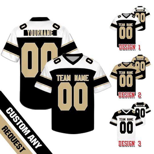 Discover Custom New Orleans Football Team Raglan Football Jersey, Custom Team Name And Number Football Uniform Jersey, Gameday Jersey 31725DN23