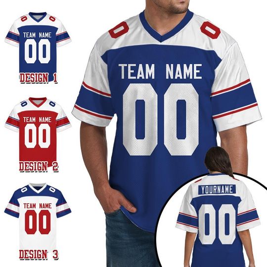 Discover Custom New York Football Team Raglan Football Jersey, Custom NYG Team Name And Number Football Uniform Jersey, Gameday Jersey 31725DN24
