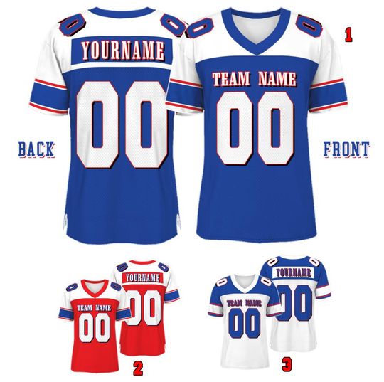 Discover Customized Buffalo Football Team Style Raglan Football Jersey, Custom Team Name And Number Football Uniform Jersey, Gameday Jersey 31725DN4
