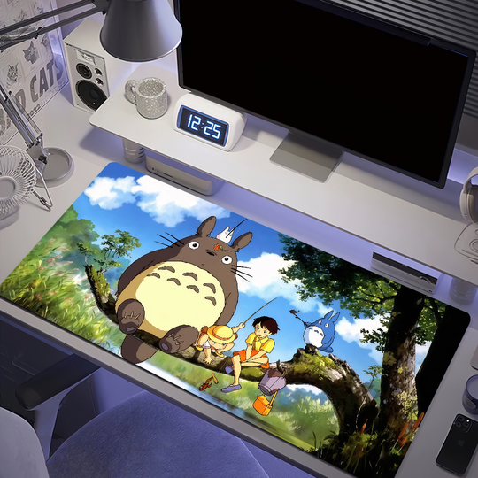 My N-Neighbor Totoro Mouse Pad Anti-fray Home Custom Ergonomic Office Rubber Large Desk Mat Keyboard PC Non-slip