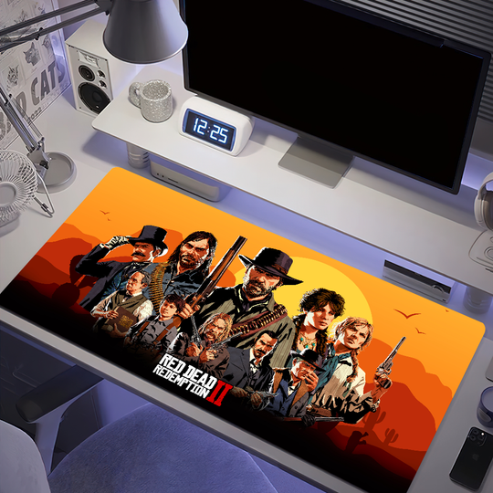 Discover R-Red Dead Redemption 2 Mouse Pad Anti-fray Home Custom Ergonomic Office Rubber Large Desk Mat Keyboard PC Non-slip