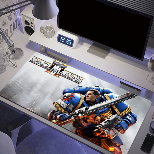Discover W-Warhammer 40K War Games Mouse Pad Anti-fray Home Custom Ergonomic Office Rubber Large Desk Mat Keyboard PC Non-slip
