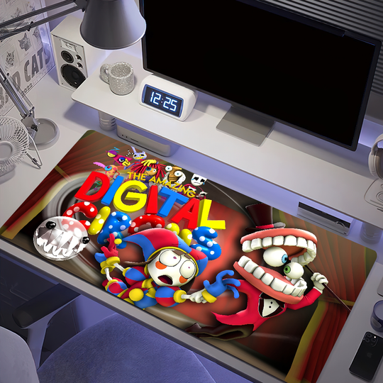 Discover The A-Amazing Digital Circus Mouse Pad Anti-fray Home Custom Ergonomic Office Rubber Large Desk Mat Keyboard PC Non-slip