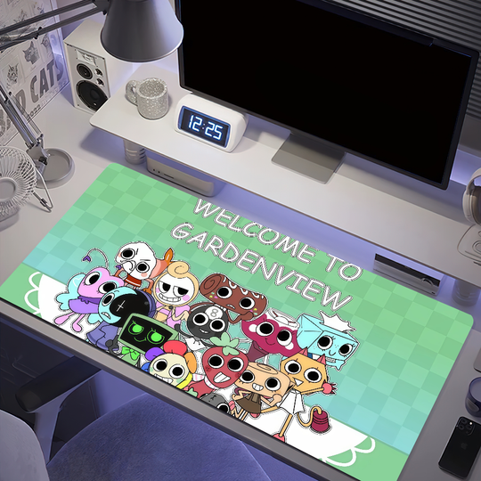 Discover Dandys World cartoon Mouse Pad Anti-fray Home Custom Ergonomic Office Rubber Large Desk Mat Keyboard PC Non-slip